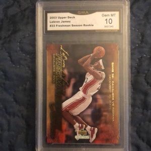 LEBRON JAMES GM MT 10 freshman rookie